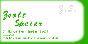 zsolt speier business card